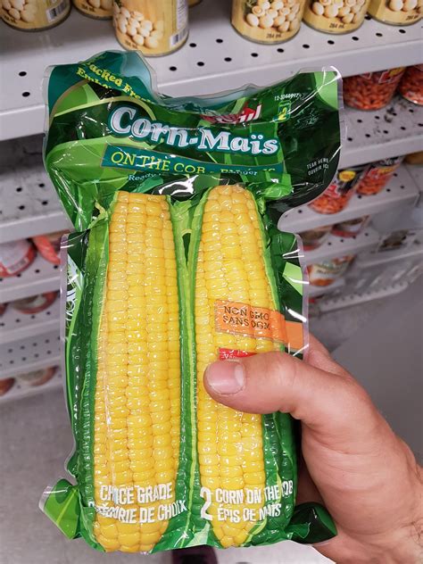 I found vacuum sealed corn on the cob at the dollar store ...
