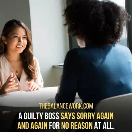 Obvious Signs Your Boss Feels Guilty But Can T Help It Tbw