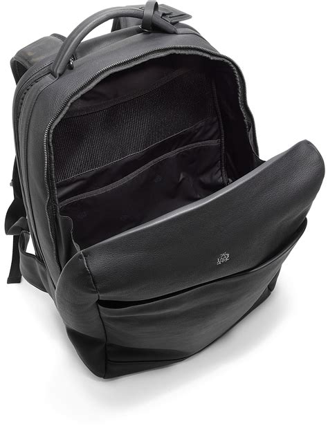 Dunhill Traveller Leather Backpack In Black For Men Lyst