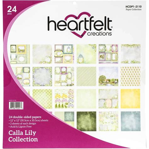 Heartfelt Creations X Double Sided Paper Pad Calla Lily Sheets