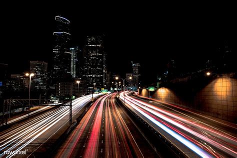 Long Exposure Scene Of The Traffic Free Image By Casey