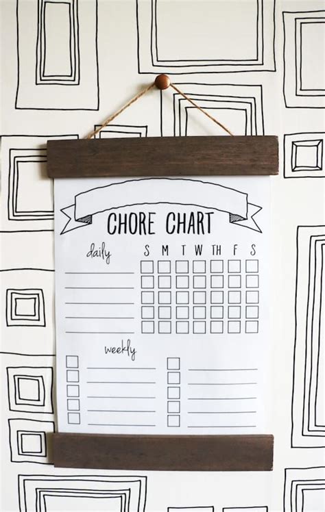 15 Printable Chore Charts To Keep The Kiddos Helpful