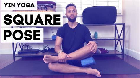 How To Do Square Pose Hip Opener And Groin Stretch Yin Yoga Youtube