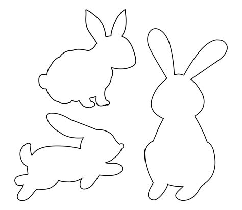 10 Best Free Printable Easter Bunny Stencil