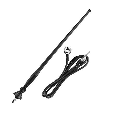 eightwood marine boat radio antenna fm am stereo antenna rubber duck flexible mast for boat car