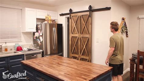 How To Make A Plywood Barn Door For Your Kitchen Wcrafted Workshop