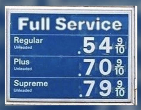 I remember when gas was this price . . . | The good old days, Childhood