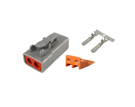 Dtp Series Deutsch Plug Connector Kit Size 12 Contacts 2 Circuit
