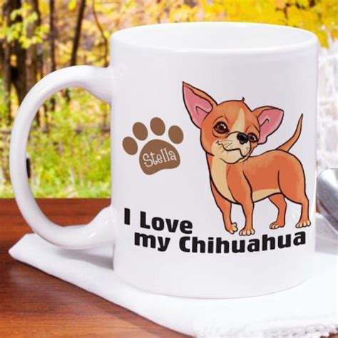 Personalized I Love My Chihuahua Mug Ts Happen Here Mugs