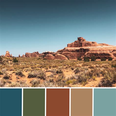 Desert Color Palette Nature Color Palette Desert Color Palette
