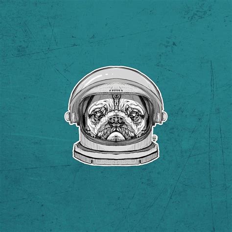 Pug Astronaut Art Print By Fakeface Pug Art Print Pug Art Astronaut Art