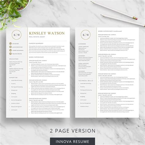 The resume here mostly highlights on the professional experience of the job applicant and hence this particular executive resume template is designed and developed in microsoft word. Executive Resume Template for Word - Innova Resume ...
