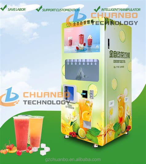 Robot Arm Milk Tea Vending Machine For Sale Bubble Tea Vending Machine