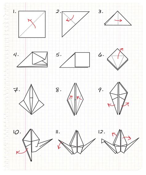 The Helpful Art Teacher: Origami Paper Crane on Decorated ...