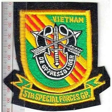 Green Beret Us Army Vietnam 5th Special Forces Group Airborne Patch On
