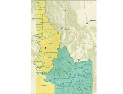 New Idaho Congressional Map Shifts States Dividing Line West