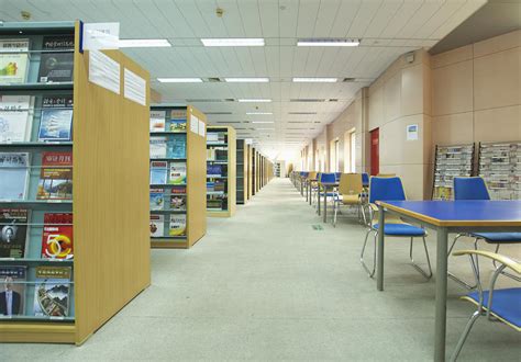A Modern College Library Photograph by Guang Ho Zhu