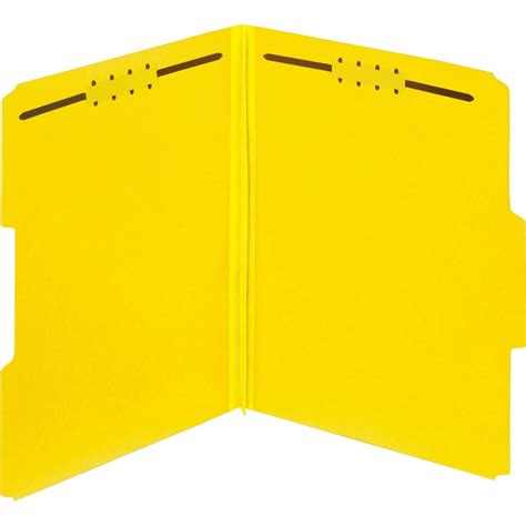 Pendaflex Colored Pressboard Fastener Folders Yellow 25 Box