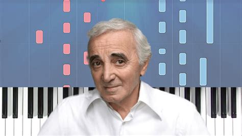 Charles Aznavour Hier Encore Piano Tutorial Youtube