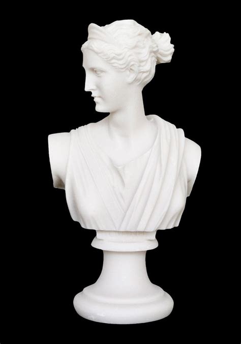Artemis Diana Greek Roman Goddess Of Hunt Protector Of Girls Alabaster Bust Etsy Artemis