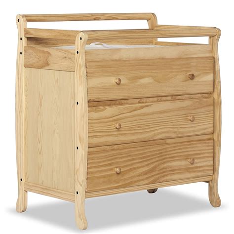 Dream On Me Liberty 3 Drawer Changing Table With Pad Natural In 2021