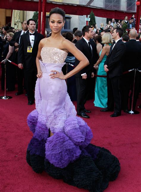 Zoe Saldanas 2010 Oscars Dress Oscar Dresses Best Oscar Dresses