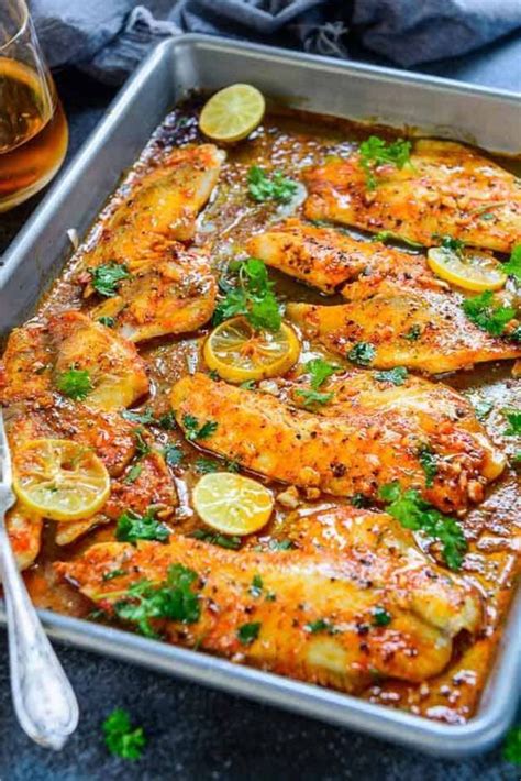 What you need to cook spicy lemon garlic baked tilapia 