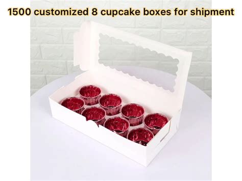 6 12 24 Grid Egg Tart White Cupcake Packaging Muffin Box With Window Buy Muffin Box White