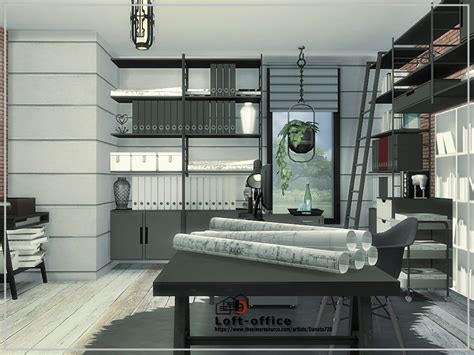 Loft Office Room By Danuta720 At Tsr Sims 4 Updates