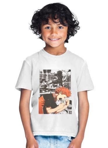 T Shirt Shoyo Hinata Haikyuu Enfant à Petits Prix