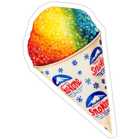 "Snow Cone" Stickers by Kelly Gilleran | Redbubble png image