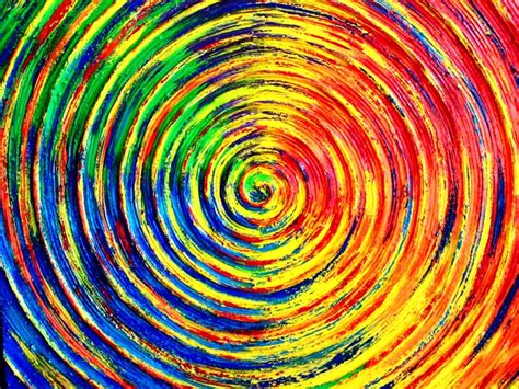 A spiral is an open curve, unlike circles and ellipses which are closed curves. The Spiral Of Life Acrylic Painting By Plamen Ivanov ...