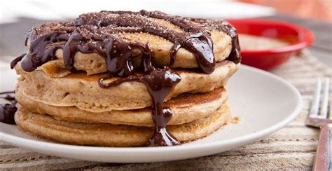 Churro Pancakes Recipe Sweet Breakfast Spicy Chocolate Desserts