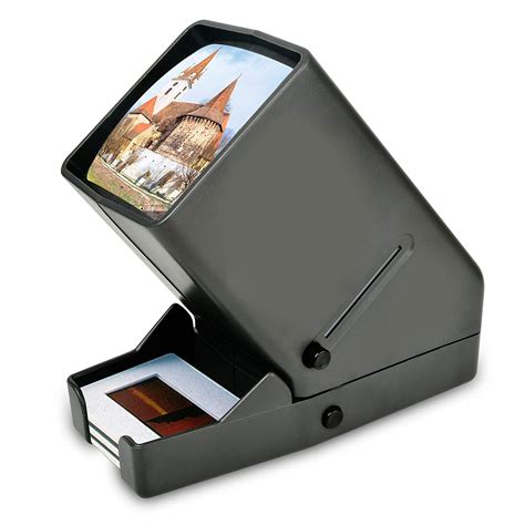 35mm Film And Slide Viewer 3x Magnification And Desk Top Led Lighted