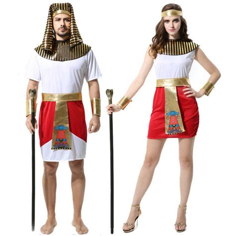 2018 Adultos Parejas Trajes Egipto Faraón Egipcio Ropa Cleopatra Cosplay Ropa Egipto Reina De