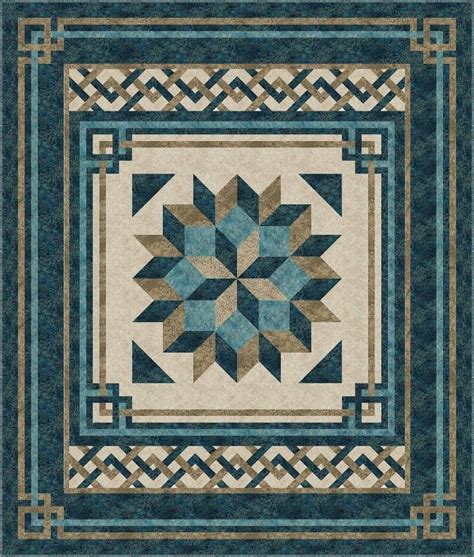 1carpenters Square Quilt Kit Queen Size Shimmer