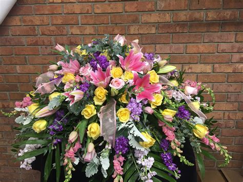 Sympathy Casket Spray Funeral Flower Arrangements Casket Flowers