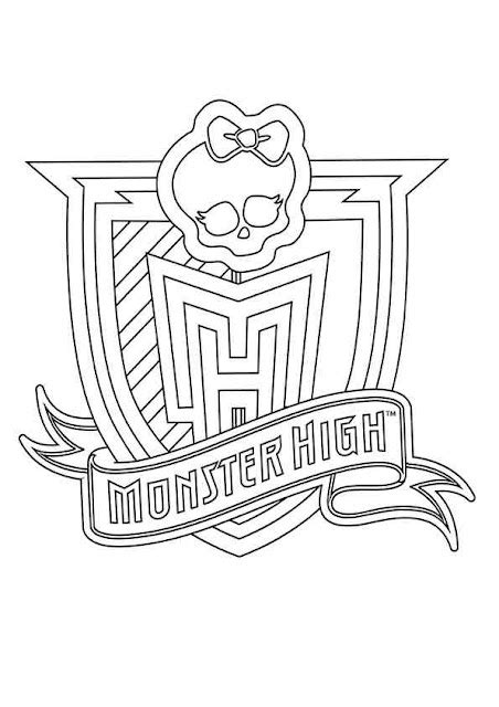 Monster High Bojanke Za Printanje Logo Monster High Bojanka Za