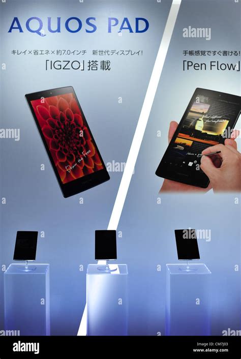October 23 2012 Tokyo Japan Tablets With The Igzo Screen Are