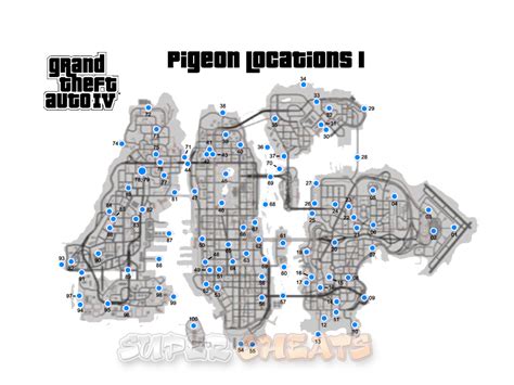 Pigeon Location Maps Grand Theft Auto 4 Guide And Walkthrough