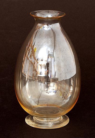 Gold Lustered Clear Glass Vase Large Size In This Model Design H P Berlage 1928 Executed By