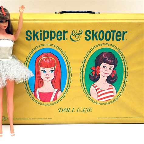 Vintage Barbie With Skipper And Skooter Case Ebth