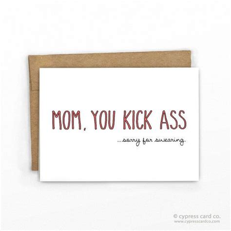 19 Perfect Mothers Day Cards For Your Foul Mouthed Mom Mothers Day Cards Funny Mother Foul