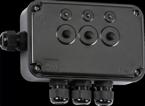 Waterproof 3 Gang Outdoor Switch Box Black Ip66