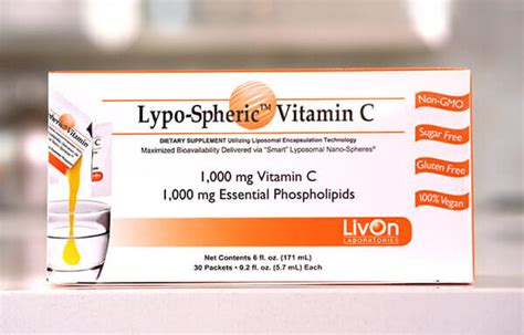 These ingredients are vitamin c, choline, sodium, and essential phospholipids. Liposomal Vitamin C | Lypo-Spheric Vitamin C | LivOn Labs