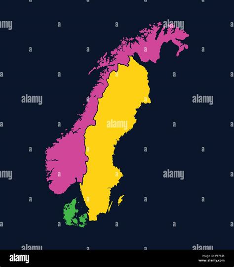 Scandinavia Map And Cartography Hi Res Stock Photography And Images Alamy