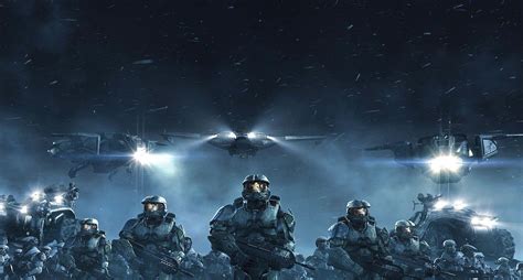 Download Halo Red Team In Action Wallpaper