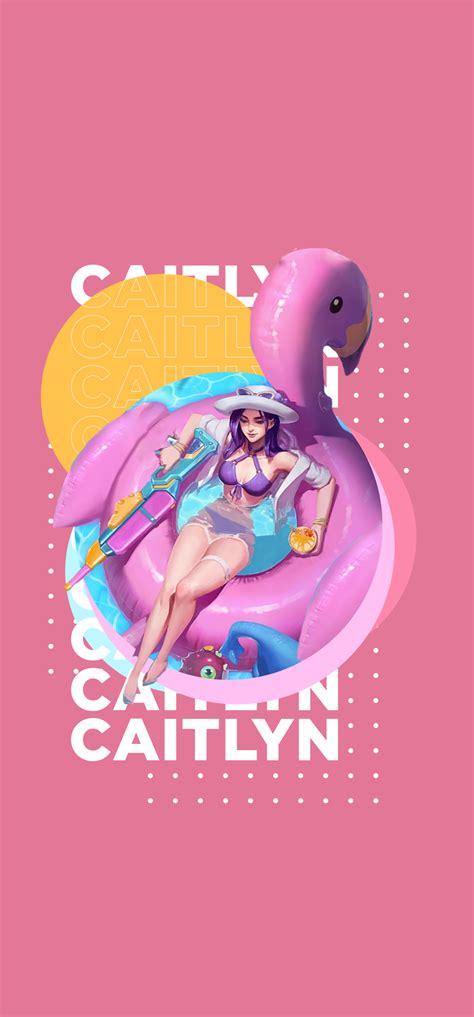 Pool Party Caitlyn Wallpaper By Knightsvow League Of Legends Animes Wallpapers Papel De
