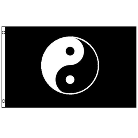 Yin Yang Taoism Balance Flag