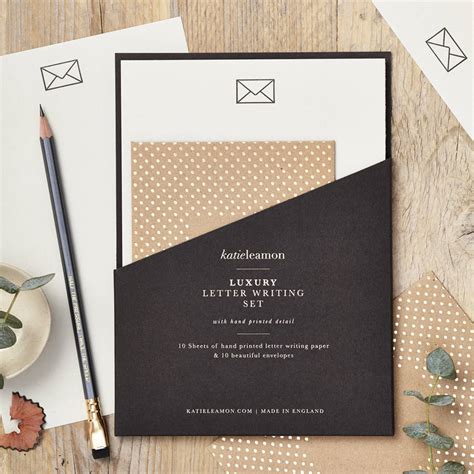 Envelope Letter Writing Set By Katie Leamon